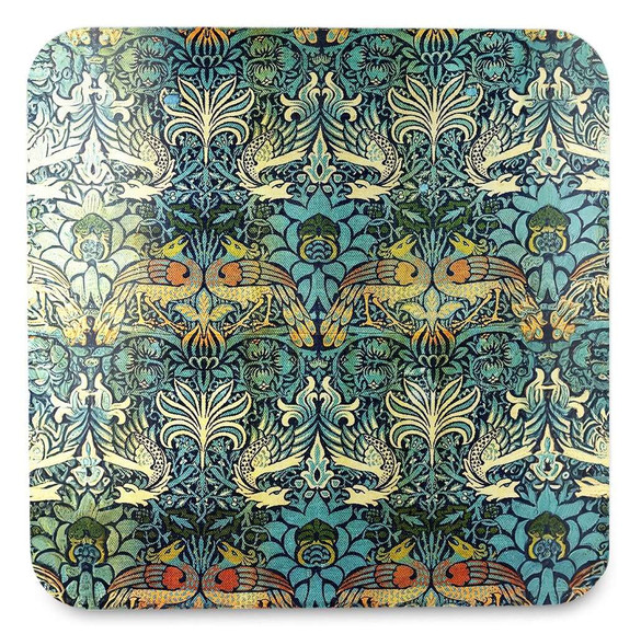 Podkładka pod kubek Paw i smok William Morris