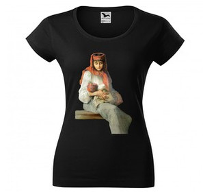 Bluzka damska Wieśniaczka z dzieckiem Anna Bilińska-Bohdanowiczowa