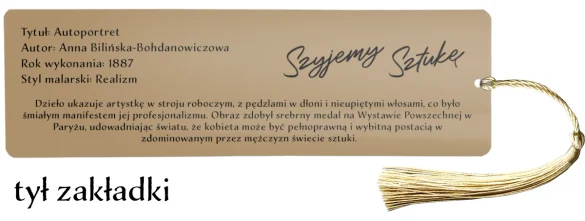 Zakładka do książki Autoportret Anna Bilińska-Bohdanowiczowa