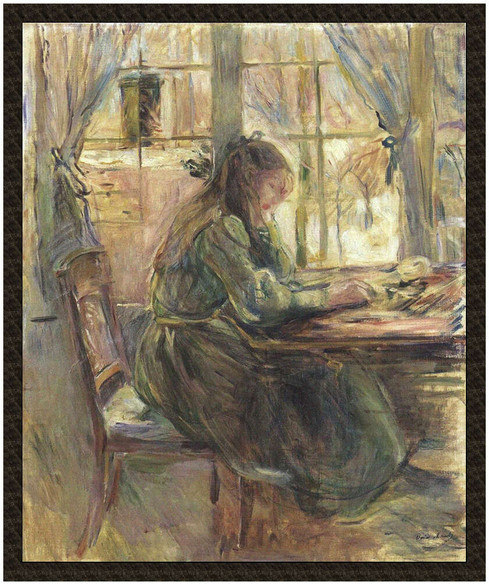 Naszywka Julia przy stole Berthe Morisot