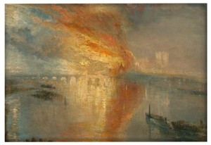 Magnes Pożar Izby Lordów i Izby Gmin William Turner