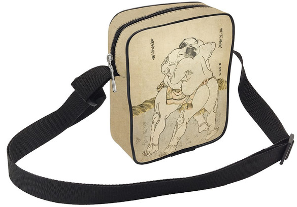 Torba Listonoszka Zapaśnicy sumo Uzugafuchi Kandayu i Takasaki Ichijuro Katsushika Hokusai