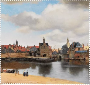 Ściereczka do okularów Widok Delf Jan Vermeer