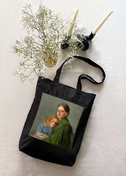 Torba z naszywką Portret kobiety z małą dziewczynką (Matka z dzieckiem) Olga Boznańska