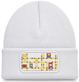 Czapka zimowa Broadway Boogie Woogie Piet Mondrian – biała
