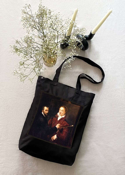Torba z naszywką Bernardino Campi malujący Sofonisbę Anguissolę Sofonisba Anguissola