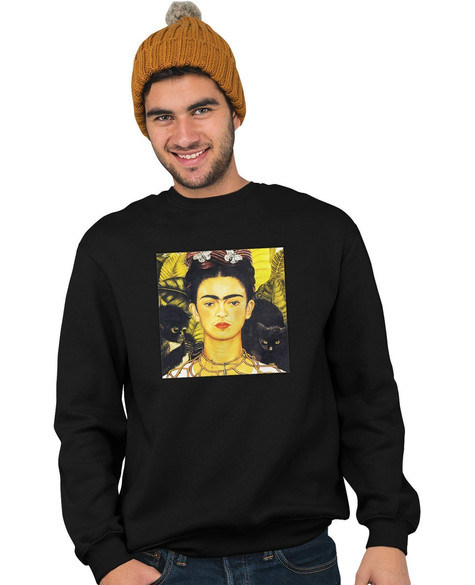 Bluza z naszywką Autoportret z cierniowym naszyjnikiem i kolibrem Frida Kahlo