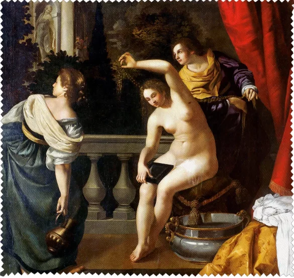 Ściereczka do okularów Batszeba w swojej kąpieli Artemisia Gentileschi