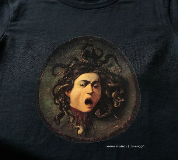 Bluzka damska Głowa meduzy Caravaggio