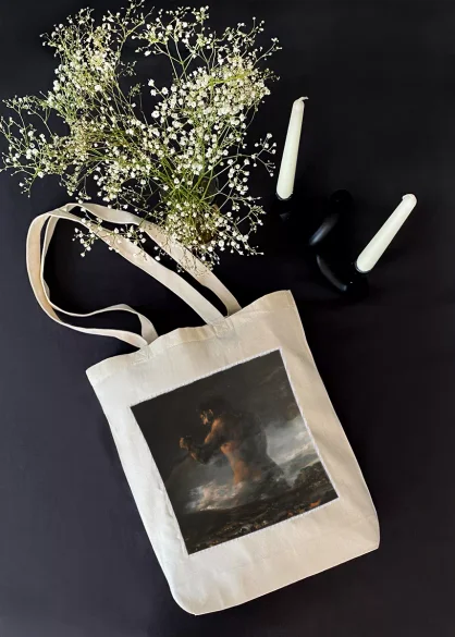 Torba z naszywką Kolos Francisco Goya écru