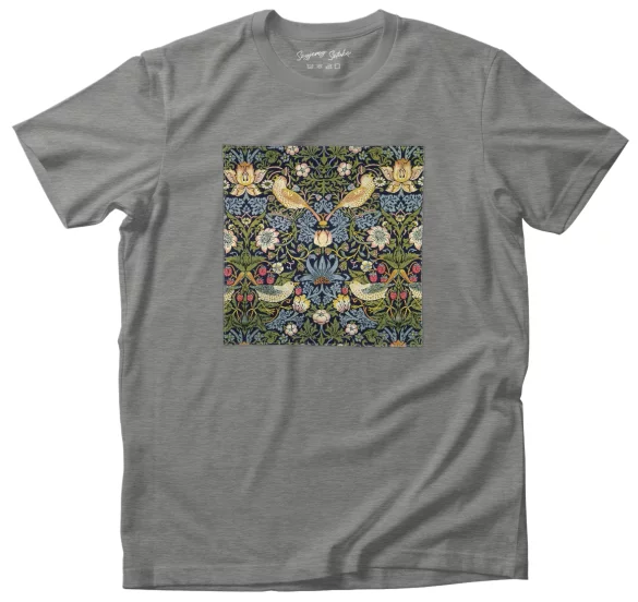 Koszulka z naszywką Kradzież truskawek William Morris