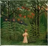 Woman Walking in an Exotic Forest