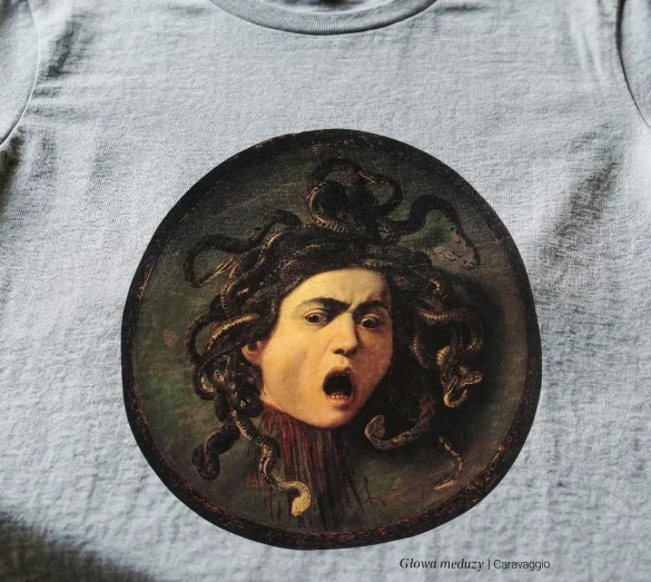 Koszulka z nadrukiem Głowa meduzy Caravaggio