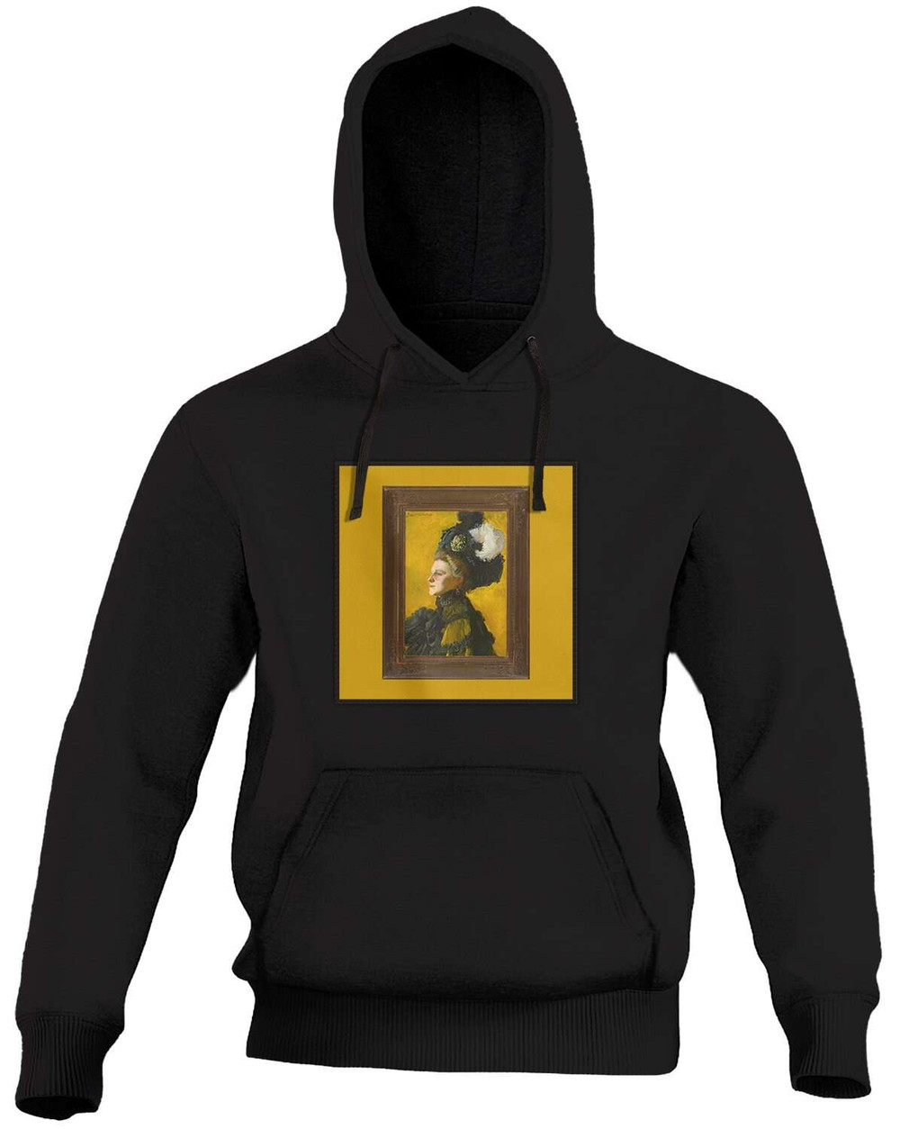 Bluza z naszywką Portret żony artysty Jadwigi na żółtym tle Józef Mehoffer