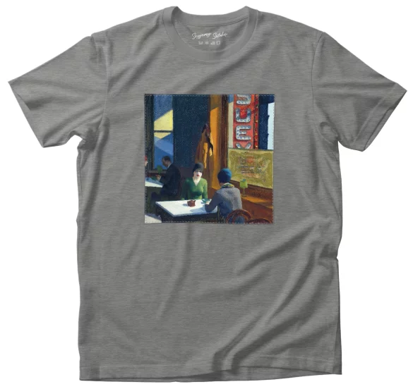 Koszulka z naszywką Mieszanka potraw Edward Hopper