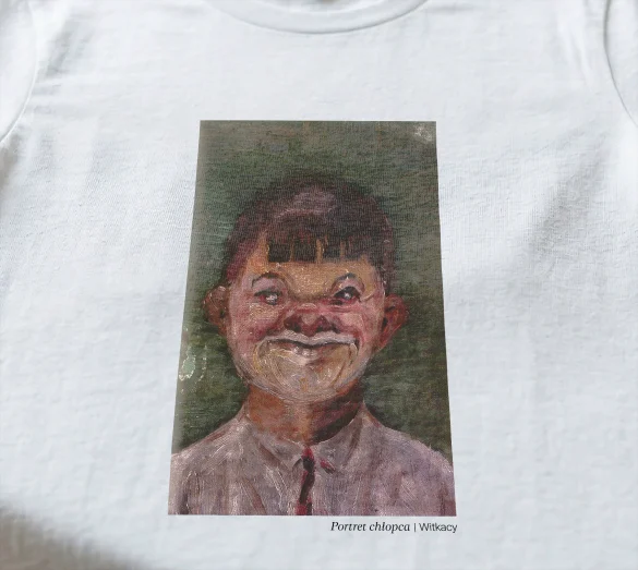 Koszulka z nadrukiem Portret chłopca Witkacy
