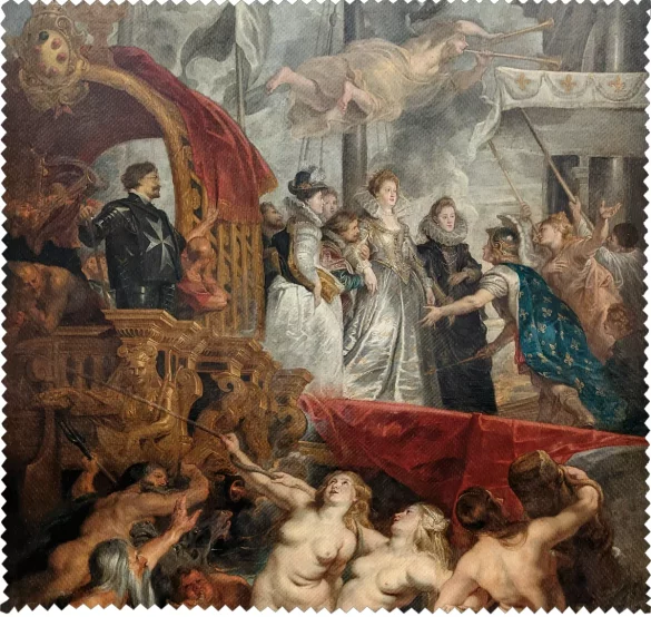 Ściereczka do okularów Przybycie Marii Medycejskiej do Marsylii Peter Paul Rubens