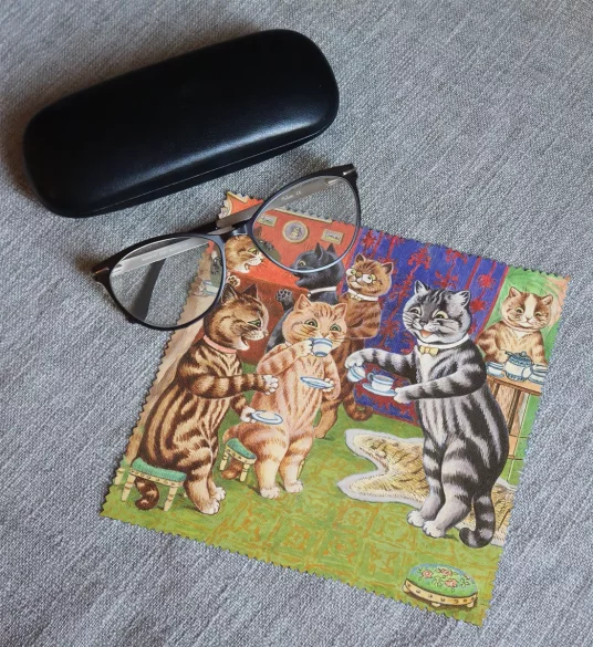 Ściereczka do okularów Herbata dla kota Louis Wain