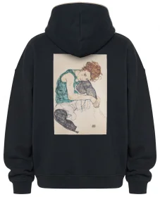 Bluza oversize Siedząca kobieta z podniesionym kolanem Egon Schiele