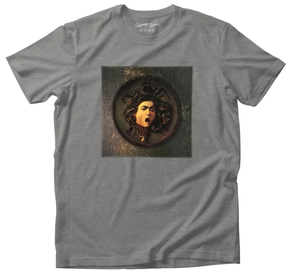 Koszulka z naszywką Głowa meduzy Caravaggio