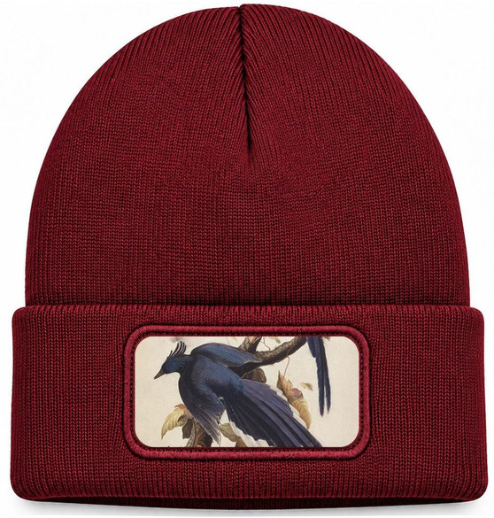 Czapka zimowa Magpie Jay James Audubon – bordowa