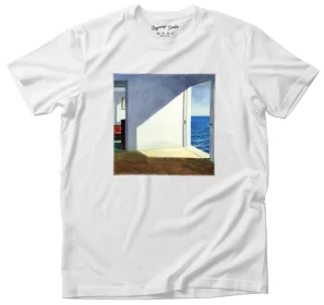 Koszulka z naszywką Pokoje nad morzem Edward Hopper