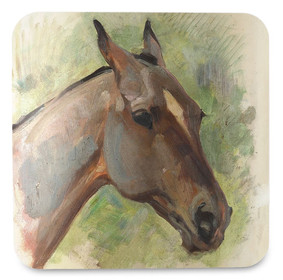 Podkładka pod kubek Głowa gniadego konia Wojciech Kossak