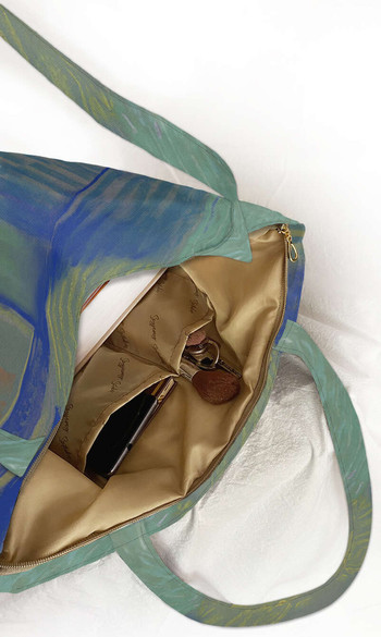 Torba na ramię shopper Stara kobieta wchodząca do zamku Pretzfeld Curt Herrmann