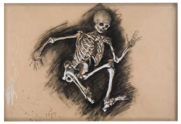 Magnes Studium szkieletu Władysław Podkowiński