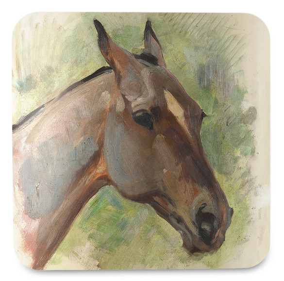 Podkładka pod kubek Głowa gniadego konia Wojciech Kossak