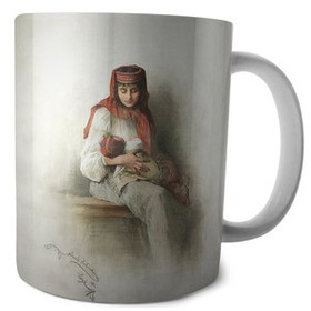 Kubek Wieśniaczka z dzieckiem Anna Bilińska-Bohdanowiczowa