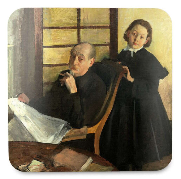 Podkładka pod kubek Henri Degas i jego siostrzenica Lucie Degas Edgar Degas