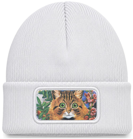 Czapka zimowa Studium kota Louis Wain – biała