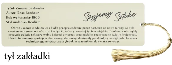 Zakładka do książki Zmiana pastwiska Rosa Bonheur