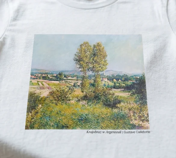 Bluzka damska Krajobraz w Argenteuil Gustave Caillebotte