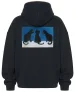 Bluza oversize Czarne koty na śniegu Louis Wain