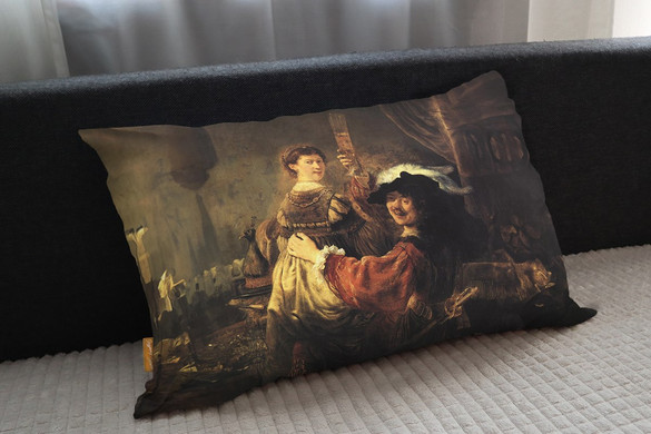 Poduszka Autoportret z Saskią Rembrandt