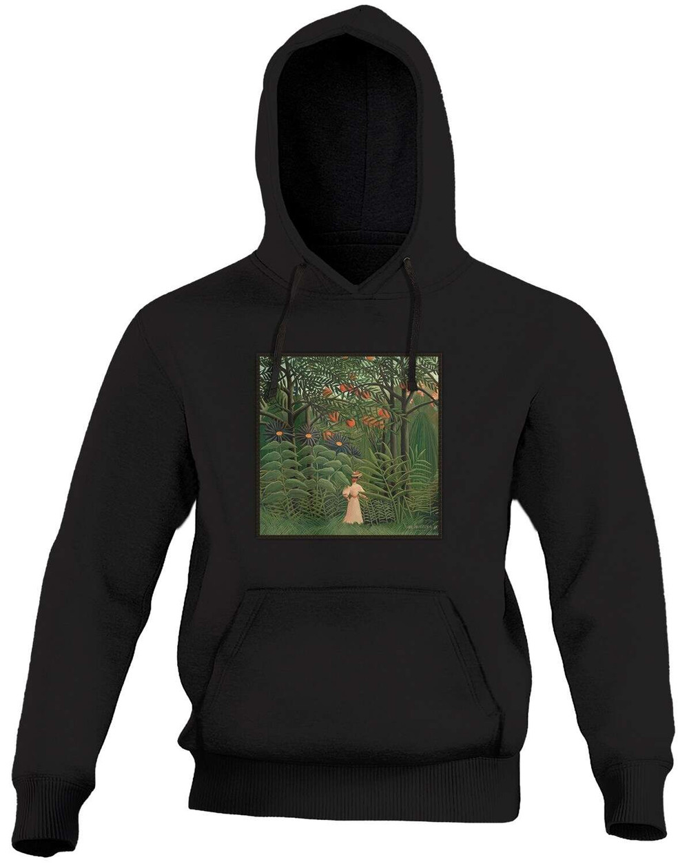 Bluza z naszywką Woman Walking in an Exotic Forest Henri Rousseau