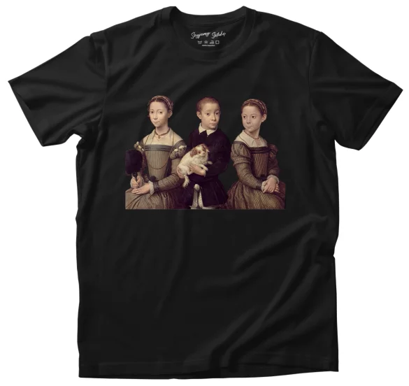 Koszulka Troje dzieci z psem Sofonisba Anguissola