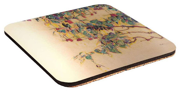 Podkładka pod kubek Fuchsia Branches (Sun Tree) Egon Schiele