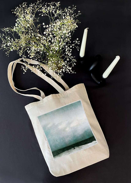 Torba z naszywką Mnich na brzegu morza Caspar David Friedrich