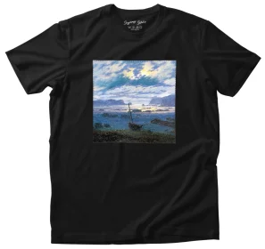 Koszulka z naszywką Morze Północne w świetle księżyca Caspar David Friedrich