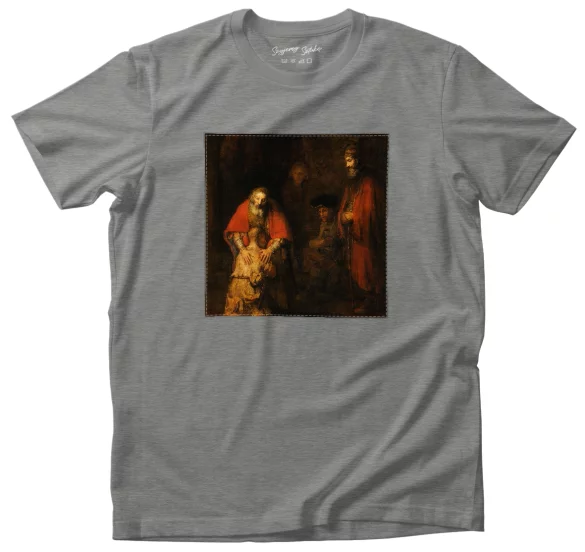 Koszulka z naszywką Powrót syna marnotrawnego Rembrandt