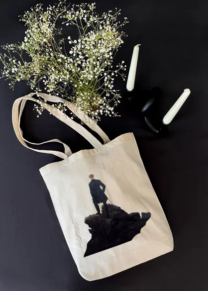 Torba bawełniana Wędrowiec nad morzem mgły Caspar David Friedrich