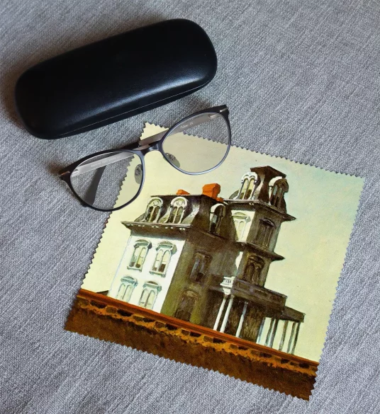 Ściereczka do okularów Dom przy torach kolejowych Edward Hopper