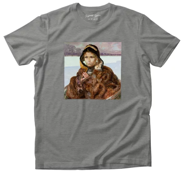 Koszulka z naszywką Modląca się dziewczynka Jacek Malczewski