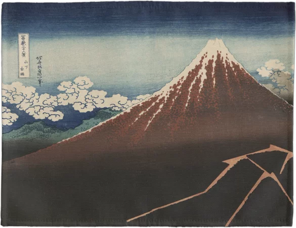 Podkładka na stół Ulewa pod szczytem Katsushika Hokusai