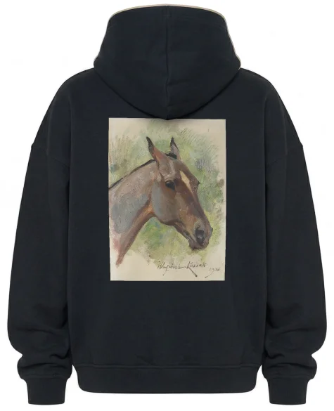 Bluza oversize Głowa gniadego konia Wojciech Kossak