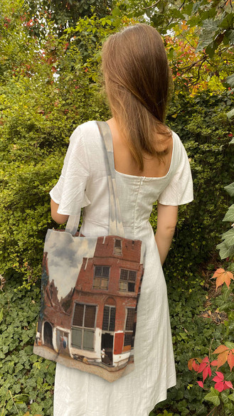 Torba na ramię shopper Uliczka Jan Vermeer