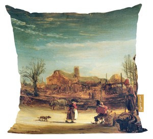 Poduszka Zimowy pejzaż Rembrandt